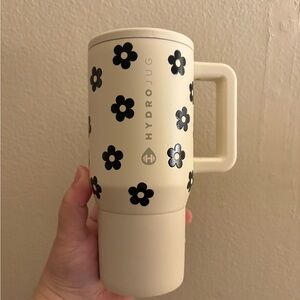 Custom cream hydrojug with vinyl stickers